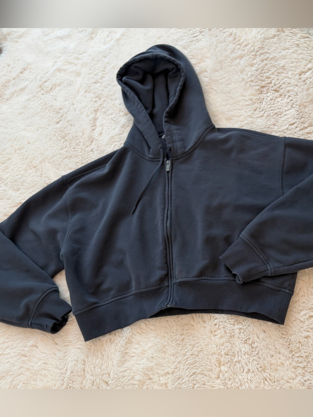 Athleta Navy Full-Zip Hoodie